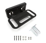 Hitch Step - HD MEGA STEP - 2 or 2-1/2 in Receiver - Fold-Away - Aluminum - Black Powder Coat - Each thumbnail 1