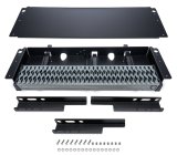 Step Board - Cargo Van Step - 36 x 7 in - Hands Free - Steel - Black Powder Coat / Galvanized - Ford Fullsize Van 2013-25 - Kit thumbnail 1