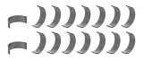 Connecting Rod Bearing - V-Series - Standard - Narrowed - Small Block Chevy - Kit thumbnail 1