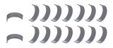 Connecting Rod Bearing - H-Series - 0.001 in Oversize - Extra Oil Clearance - Narrowed - Big Block Chevy - Kit thumbnail 1