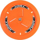 Mud Cover - Bolt-On - Hardware Included - Vented - Cover Only - Plastic - Orange - 15 in Wheels - Each thumbnail 1