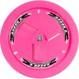 Mud Cover - Bolt-On - Hardware Included - Vented - Cover Only - Plastic - Fluorescent Pink - 15 in Wheels - Each thumbnail 1