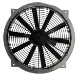 Electric Cooling Fan - Direct Fit - 16 in Fan - Puller - 2360 CFM - 12V - Straight Blade - Chevy Corvette 1984-89 - Each thumbnail 1