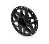 Wheel Center Section - Black Widow - 2 in Spline - Aluminum - Black Anodized - Rear Wheel Center - Weld / Sander / Keizer / MPD Wheels - Each thumbnail 1