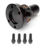 U-Joint Assembly - 2K11 Heavy Duty - 44 Spline to 4-Bolt Flange - Greasable - Aluminum - Black Anodized - Each thumbnail 1