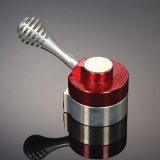 Wing Valve - Hydraulic Adjustment - Silver / Red Anodized - Sprint Car - Each thumbnail 1