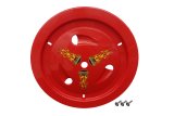 Mud Cover - Ultimate - Bolt-On - Hardware Included - Vented - Cover Only - Plastic - Red - 15 in Wheels - Each thumbnail 1