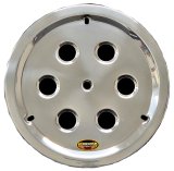 Mud Cover - Bolt-On - Vented Center Hole - Aluminum - Polished - 15 in Wheels - Each thumbnail 1