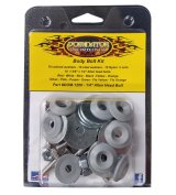 Countersunk Bolt Kit - 1/4-20 in Thread - 1.75 in Long - Allen Head - Countersunk Washers / Nuts - Plastic / Steel - Gray - Set of 10 thumbnail 1