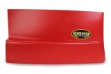 Fender Extension - Dominator - Driver Side - Molded Plastic - Red - Dirt Late Model - Each thumbnail 1