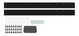 Air Valance - 2-Piece - Plastic - Black - Street Stock - Kit thumbnail 1