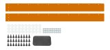 Air Valance - 2-Piece - Plastic - Orange - Street Stock - Kit thumbnail 1