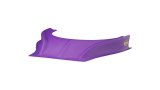Hood Scoop - Stalker - Dirt - 2.5 in Height - Curved Front - Plastic - Purple - Each thumbnail 1
