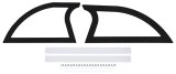 Sail Panel - Rear - Plastic - Black - Dirt Late Model - Kit thumbnail 1