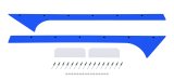 Pillar Post - Front - Plastic - Blue - Dirt Late Model - Kit thumbnail 1