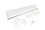 Spoiler - 72 x 8 in - Adjustable - 2-Piece - Plastic - White - Dirt Late Model - Kit thumbnail 1