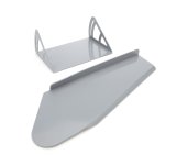 Spoiler - 12 x 8 in - Crush Panel - Plastic - Gray - Dirt Late Model - Kit thumbnail 1