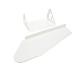 Spoiler - 12 x 8 in - Crush Panel - Plastic - White - Dirt Late Model - Kit thumbnail 1