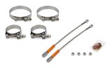 Collector Tethers - Premium - 10 in Cable - 2.25 in Primary Clamps - 4 in Collector Clamps - Lock Nuts Included - Orange Sleeve - Kit thumbnail 1