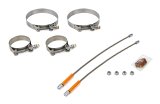 Collector Tethers - Lite - 10 in Cable - 2.375 in Primary Clamps - 4.5 in Collector Clamps - Lock Nuts Included - Orange Sleeve - Kit thumbnail 1