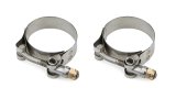 Hose Clamp - T-Bolt - 0.75 in Wide - 2 to 2.31 in Range - Stainless - Natural - Pair thumbnail 1