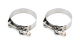 Hose Clamp - T-Bolt - 0.75 in Wide - 2.75 to 3.06 in Range - Stainless - Natural - Pair thumbnail 1
