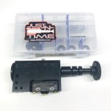 Transbrake Switch - Just-N-Time XL - Adjustable - Push - Momentary - Screw-In Terminals - Black - Each thumbnail 1