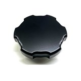 Radiator Cap - 18 PSI - Round - Notch Grip - Aluminum - Black Powder Coat - Each thumbnail 1
