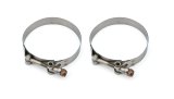 Hose Clamp - T-Bolt - 0.75 in Wide - 3.75 to 4.06 in Range - Stainless - Natural - Pair thumbnail 1