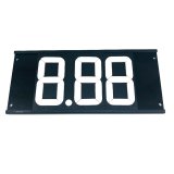 Dial-In Board - Flip-A-Dial - 3 Digit - Aluminum - Black Powder Coat - Each thumbnail 1
