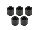 Lug Nut Spacer - Flat - 0.700 in ID - 1.200 in OD - 1.125 in Thick - Aluminum - Black Anodized - Set of 5 thumbnail 1