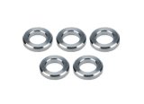 Lug Nut Spacer - Flat - 0.700 in ID - 1.200 in OD - 0.250 in Thick - Aluminum - Polished - Set of 5 thumbnail 1