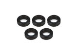 Lug Nut Spacer - Flat - 0.700 in ID - 1.200 in OD - 0.375 in Thick - Aluminum - Black Anodized - Set of 5 thumbnail 1