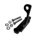 Shifter Bracket - Inside Mount - Hardware Included - Aluminum - Black Powder Coat - Powerglide - Each thumbnail 1
