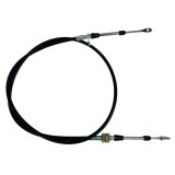 Shifter Cable - 5 ft Long - 2 in Stroke - Threaded / Eyelet Ends - Steel Cable - Nylon Liner - Black - B&M / Biondo Shifters - Each thumbnail 1