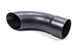 Exhaust Tip - Slip-On - 3.5 in Diameter - 9.75 in Long - Single Wall - Cut Edge - Angled Cut - Turndown Style - Steel - Black Paint - Each thumbnail 1
