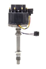Distributor - Magnetic Pickup - Electronic Advance - HEI Style Terminal - Black - Chevy V8 - Each thumbnail 1
