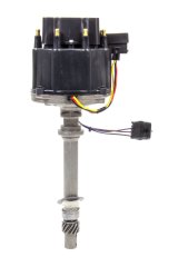 Distributor - Magnetic Pickup - Electronic Advance - HEI Style Terminal - Black - Chevy V8 - Each thumbnail 1