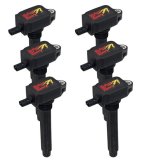 Ignition Coil Pack - SOS - 40000V - Black - Mopar V6 - Set of 6 thumbnail 1