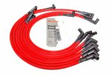 Spark Plug Wire Set - Livewires - Spiral Core - 10 mm - Red - 90 Degree Plug Boots - HEI Style Terminal - GM V8 - Kit thumbnail 1