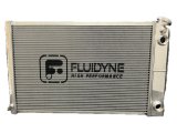 Radiator - 31 in W x 18.5 in H x 2.75 in D - Dual Pass - Passenger Side Inlet - Passenger Side Outlet - Aluminum - Polished - GM LS-Series - GM F-Body 1970-81 / GM G-Body 1978-87 - Each thumbnail 1