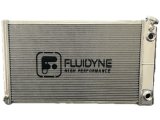 Radiator - 33 in W x 18.5 in H x 3 in D - Dual Pass - Passenger Side Inlet - Passenger Side Outlet - Aluminum - Polished - GM LS-Series - GM A-Body 1968-72 / GM Fullsize Truck 1973-87 - Each thumbnail 1