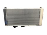 Radiator - 41.6 in W x 21.4 in H x 5.9 in D - Single Pass - Driver Side Inlet - Passenger Side Outlet - Aluminum - Polished - GM Fullsize Truck 1999-11 - Each thumbnail 1