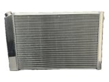 Radiator - 33.25 in W x 20.25 in H x 3 in D - Single Pass - Driver Side Inlet - Passenger Side Outlet - Aluminum - Polished - GM Fullsize SUV 1973-91 - Each thumbnail 1