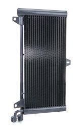 Fluid Cooler - 20 x 10.5 x 1.375 in - Stack Type - OEM Inlet / Outlet - Aluminum - Gray Powder Coat - Dodge Cummins - Dodge Ram Fullsize Truck 1994-2002 - Each thumbnail 1
