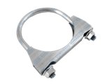 Exhaust Clamp - U-Clamp - 3 in Diameter - 3/8 in Bolt - Steel - Natural - Each thumbnail 1