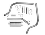 Exhaust System - Ultra Flo - Cat-Back - 2.5 in Diameter - Dual Rear Exit - 4 in Polished Tips - Stainless - Natural - Mopar Gen III Hemi - Ram Fullsize Truck 2009-14 - Kit thumbnail 1