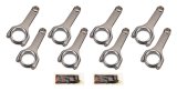 Connecting Rod - H Beam - 5.850 in Long - Bushed - 7/16 in Cap Screws - ARP2000 Bolt - Small Block Chevy - Set of 8 thumbnail 1
