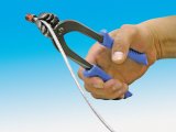 Brake Line Pliers - 3/16 in and 1/4 in Lines - Blue Cushioned Grip - Each thumbnail 1