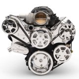 Pulley Kit - 6-Rib Serpentine - Aluminum - Polished - GM LS-Series - Kit thumbnail 1